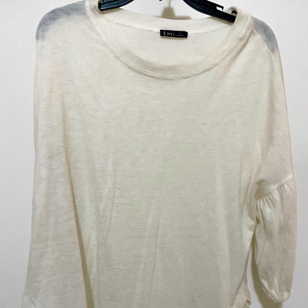 Plain white basic sweater